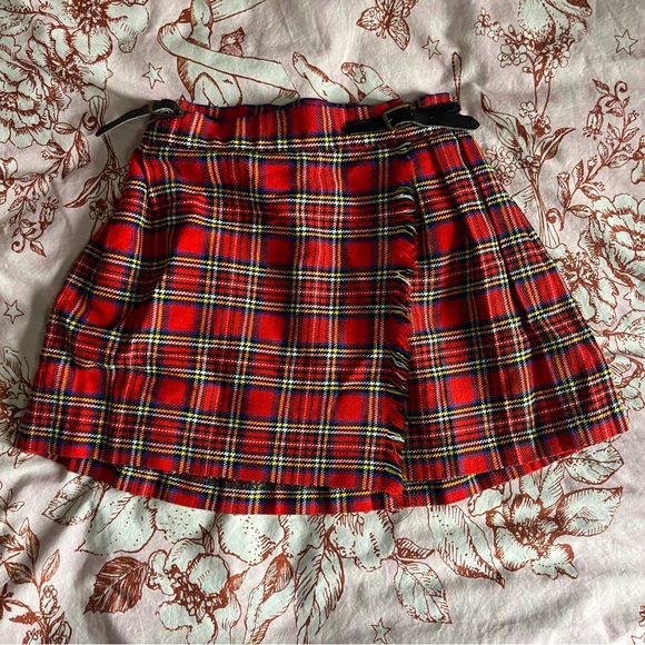 Red Plaid Women's Skirt - Picture 1 of 9